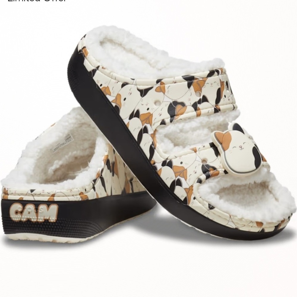 Crocs Squishmallows Cam the Cat Cozzzy Sandal Slides Womens 7 Mens 5 NEW SoldOut